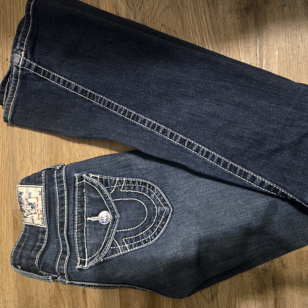 True Religion Dark Wash Flare Jeans